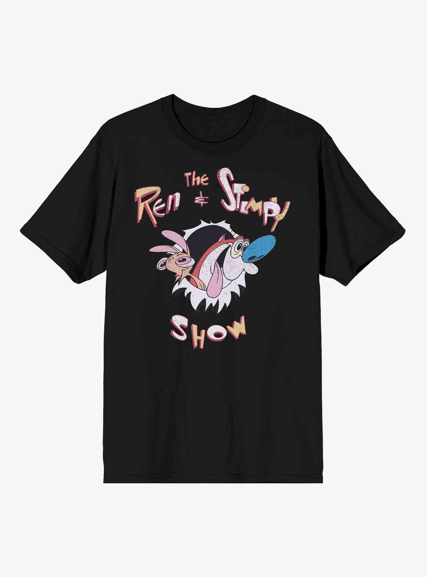 The Ren & Stimpy Show Duo T-Shirt, BLACK, hi-res