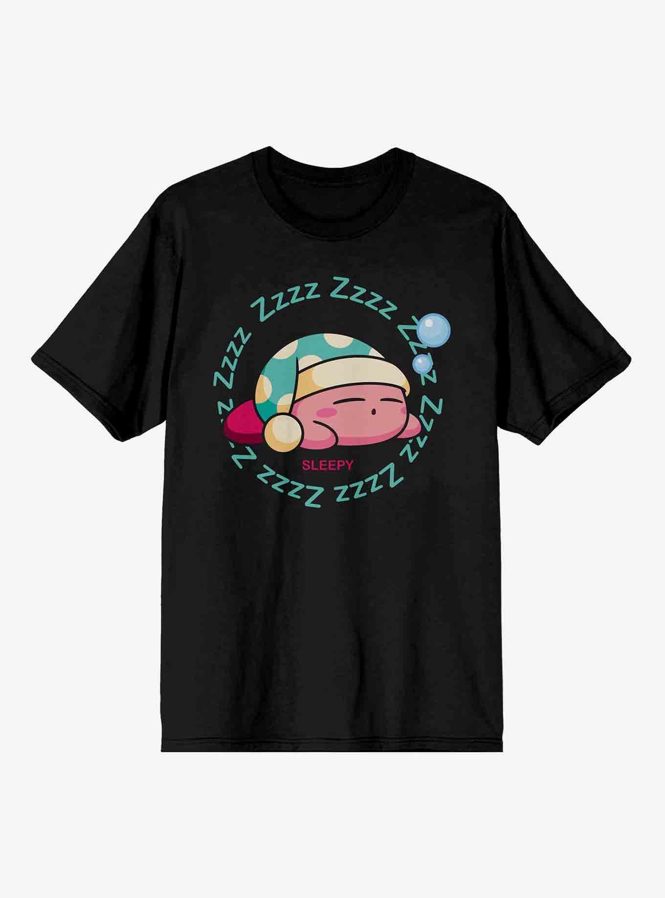 Kirby Sleeping T-Shirt, BLACK, hi-res