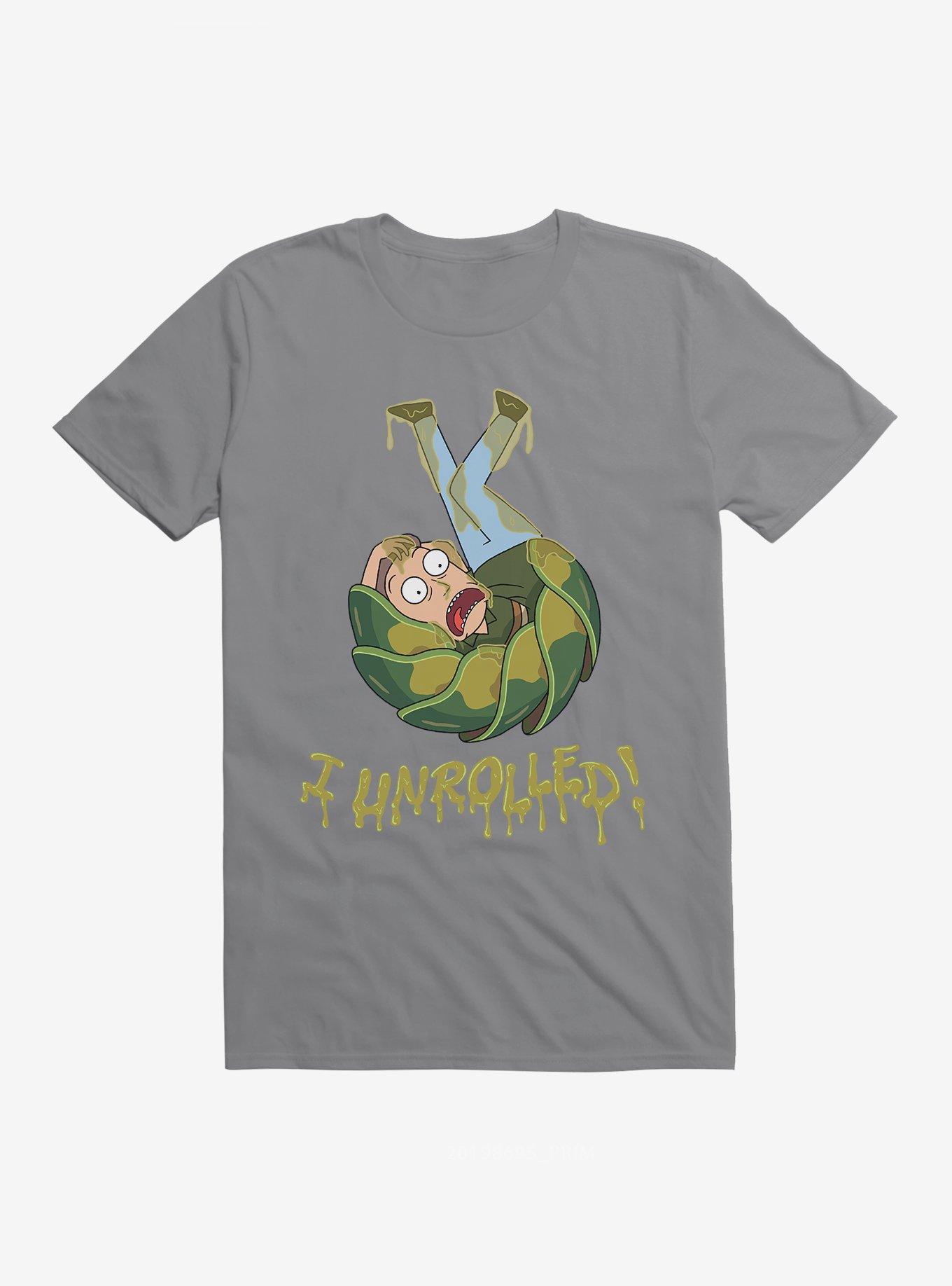 Rick And Morty I Unrolled! Jerry T-Shirt, STORM GREY, hi-res