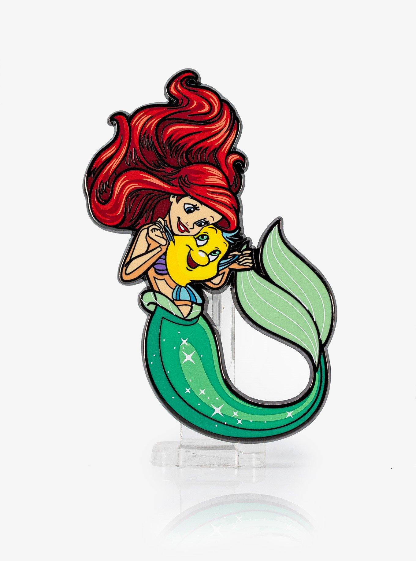 Disney Trading Pin 125334 The Little Mermaid Icons (4 pins) - Pink Flower