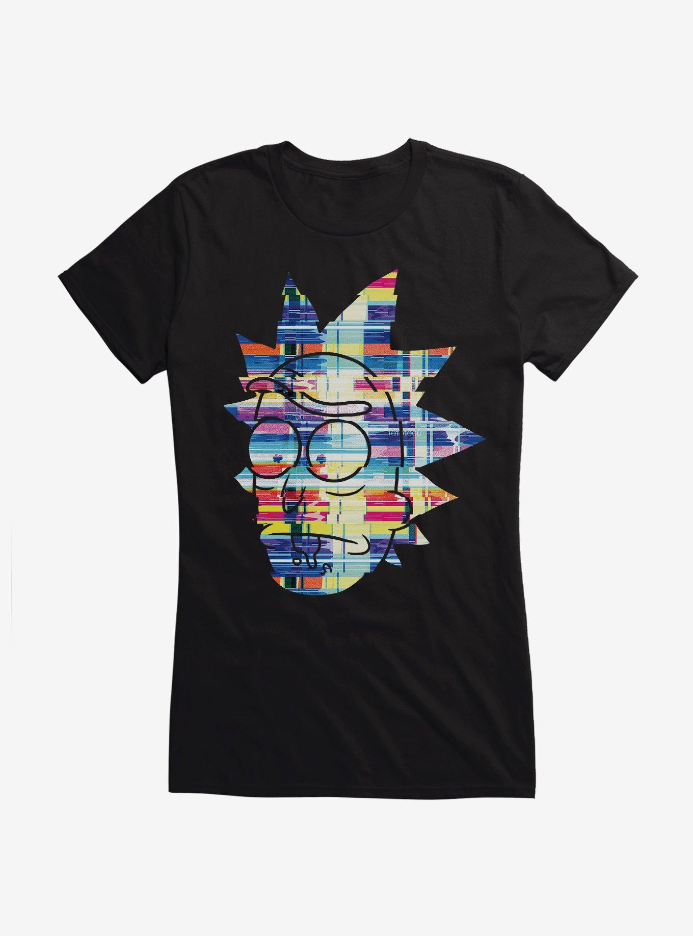 Rick And Morty Binary Colors Rick Girls T-Shirt, BLACK, hi-res