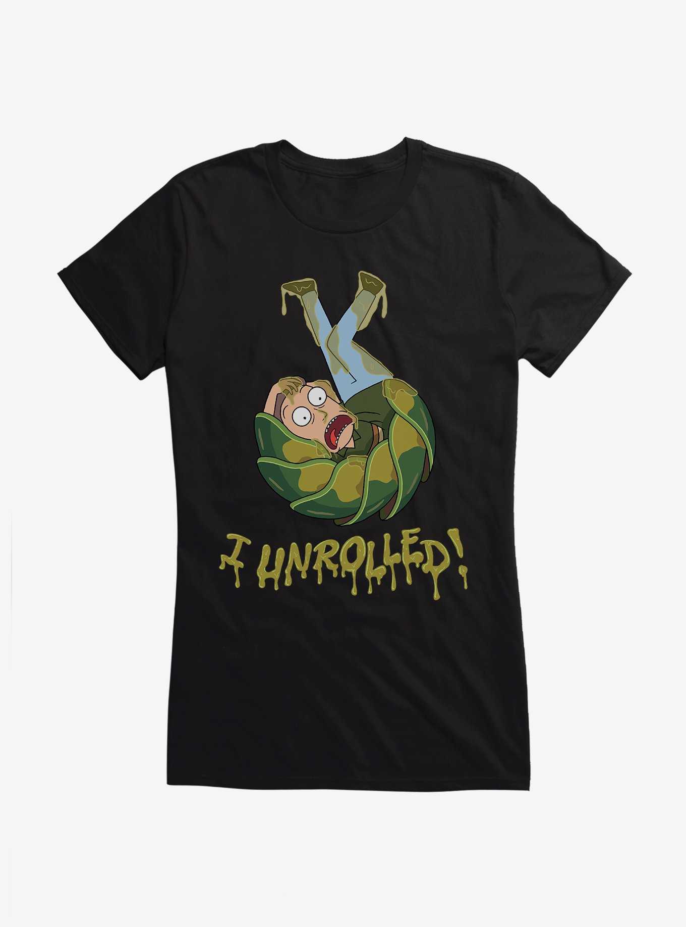 Rick And Morty I Unrolled! Jerry Girls T-Shirt, , hi-res