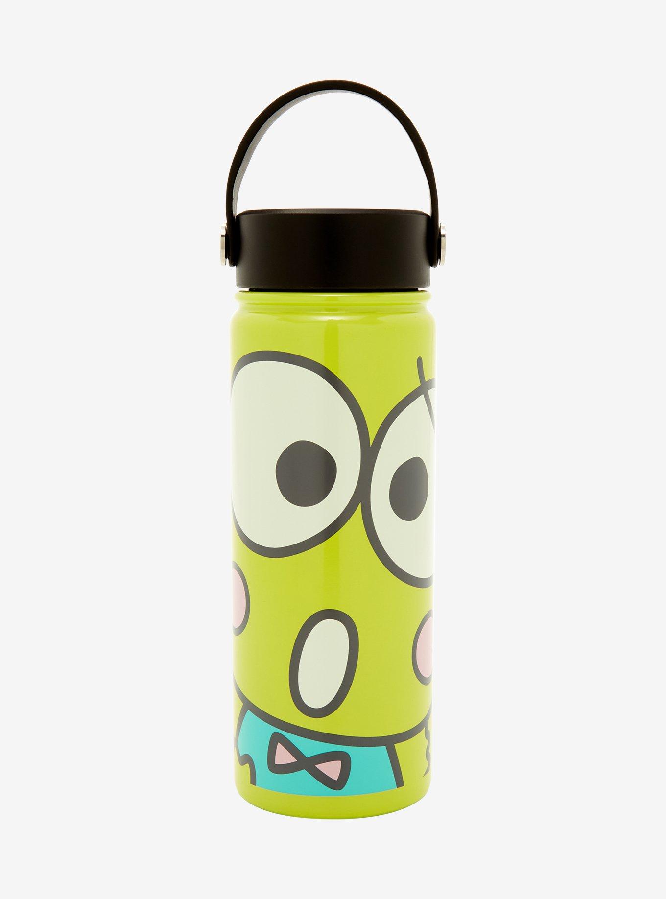 Keroppi Green Stainless Steel Water Bottle, , hi-res