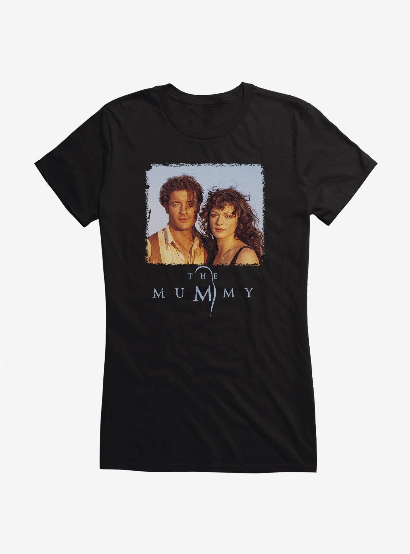The Mummy Rick And Evelyn O'Connell Happy Couple Girls T-Shirt, BLACK, hi-res