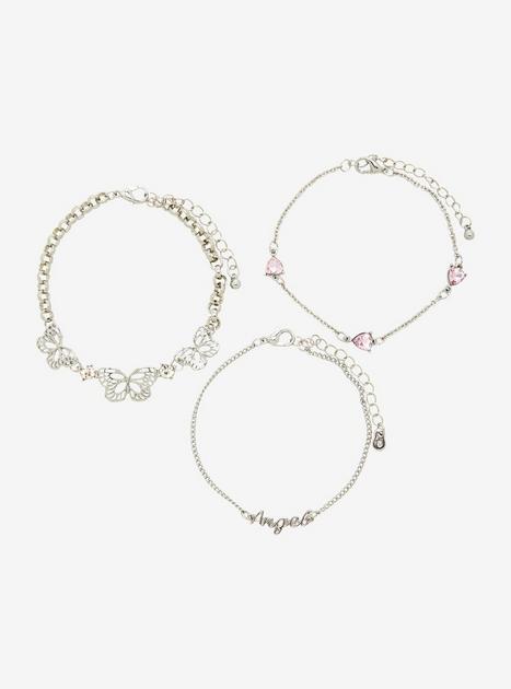 Butterfly Angel Bling Bracelet Set | Hot Topic