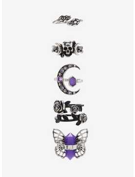 Purple Mystical Dark Ring Set, , hi-res