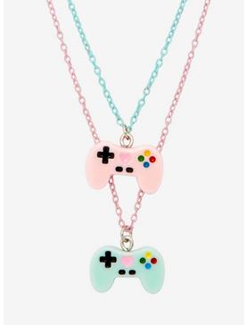 Pastel Game Controller Best Friend Necklace Set, , hi-res