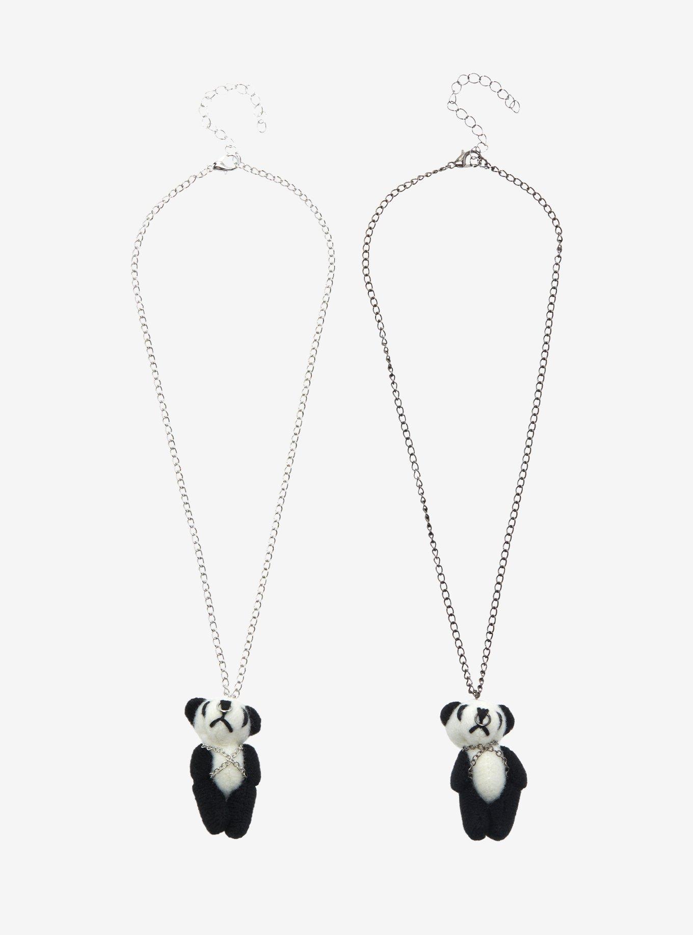 Panda Plush Best Friend Necklace Set, , hi-res