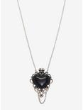 Black Heart Vile Necklace, , hi-res
