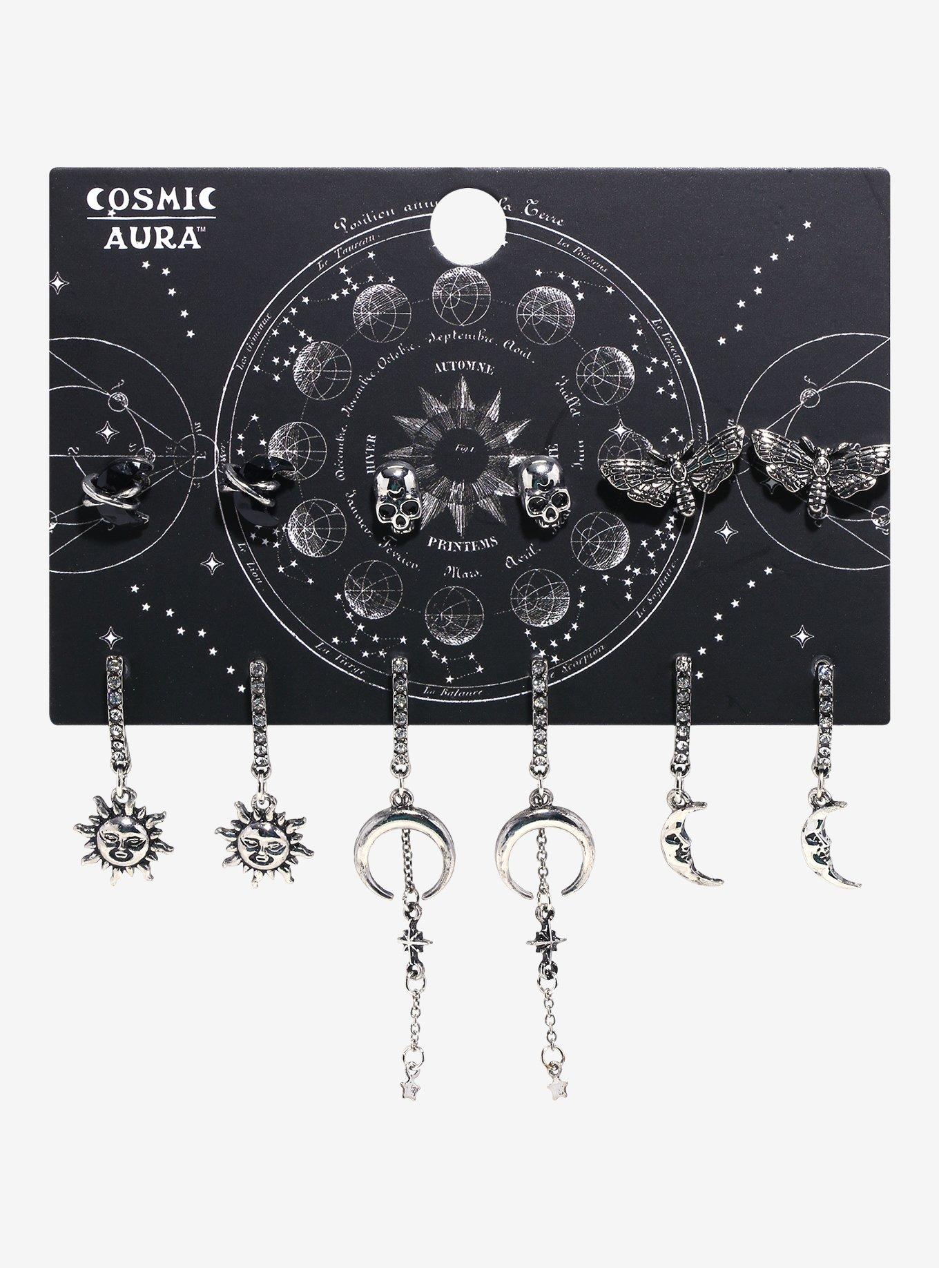 Dark Moth Celestial Earring Set, , hi-res