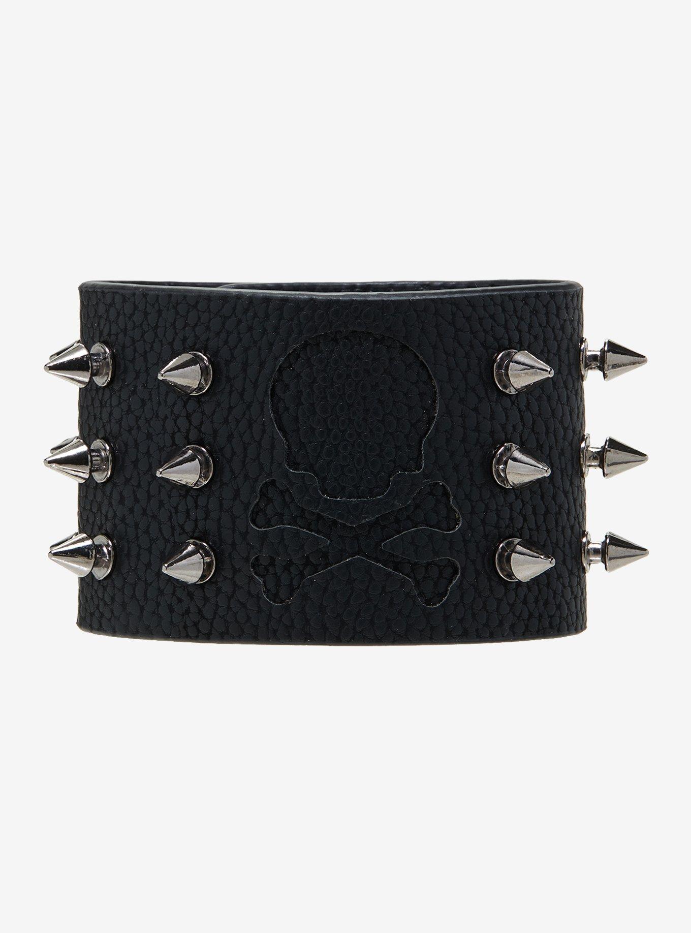Skull & Spikes Cuff, , hi-res