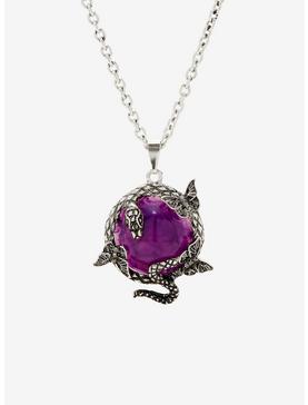 Purple Crystal Snake Necklace, , hi-res