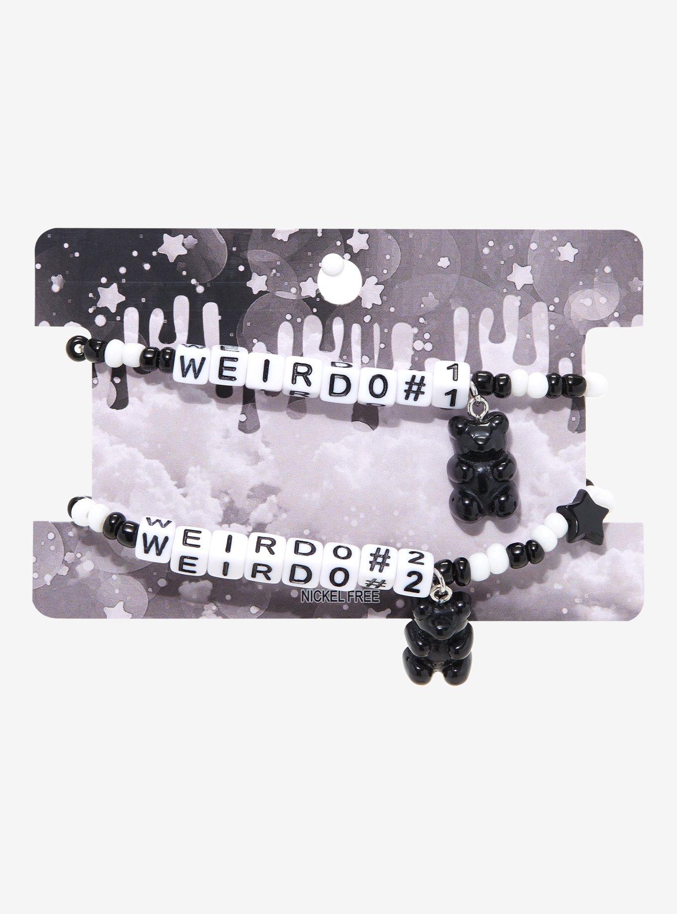 Weirdo 1 & 2 Best Friend Beaded Bracelet Set