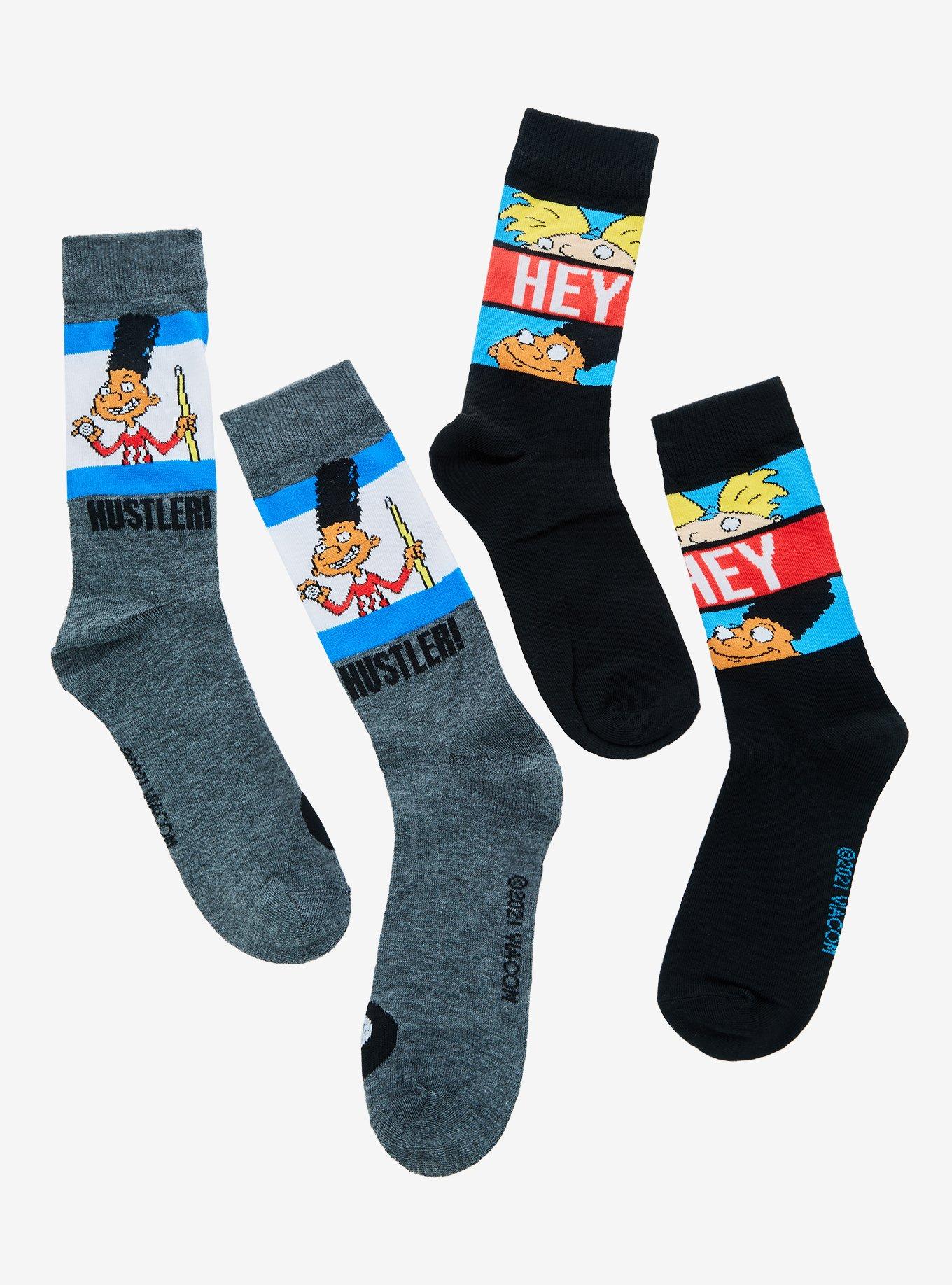 Hey Arnold! Duo Crew Socks 2 Pair, , hi-res