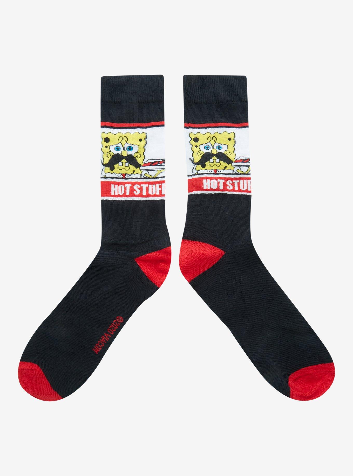 SpongeBob SquarePants Hot Stuff Crew Socks, , hi-res