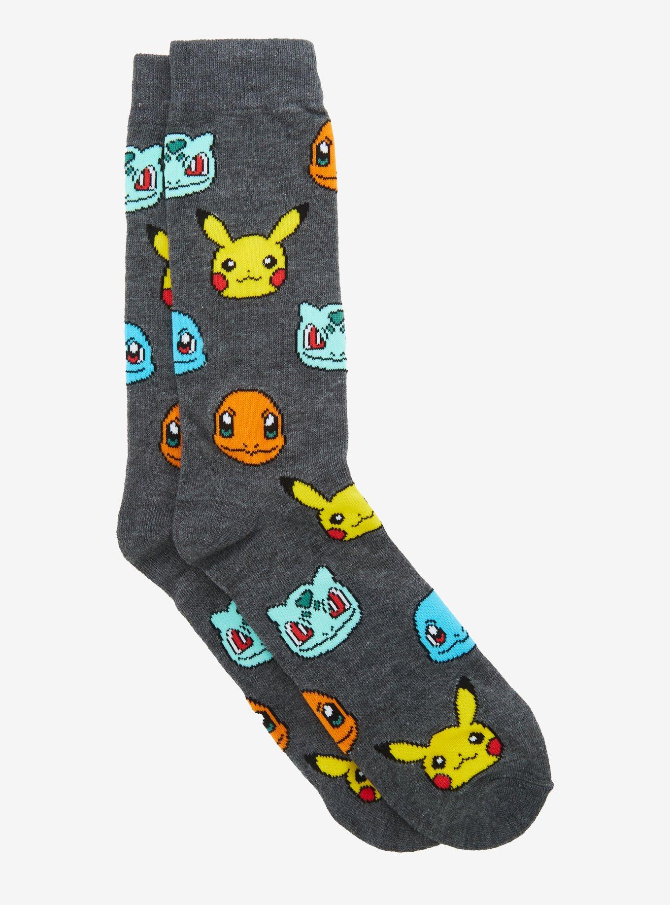 Pokemon Starter Crew Socks, , hi-res