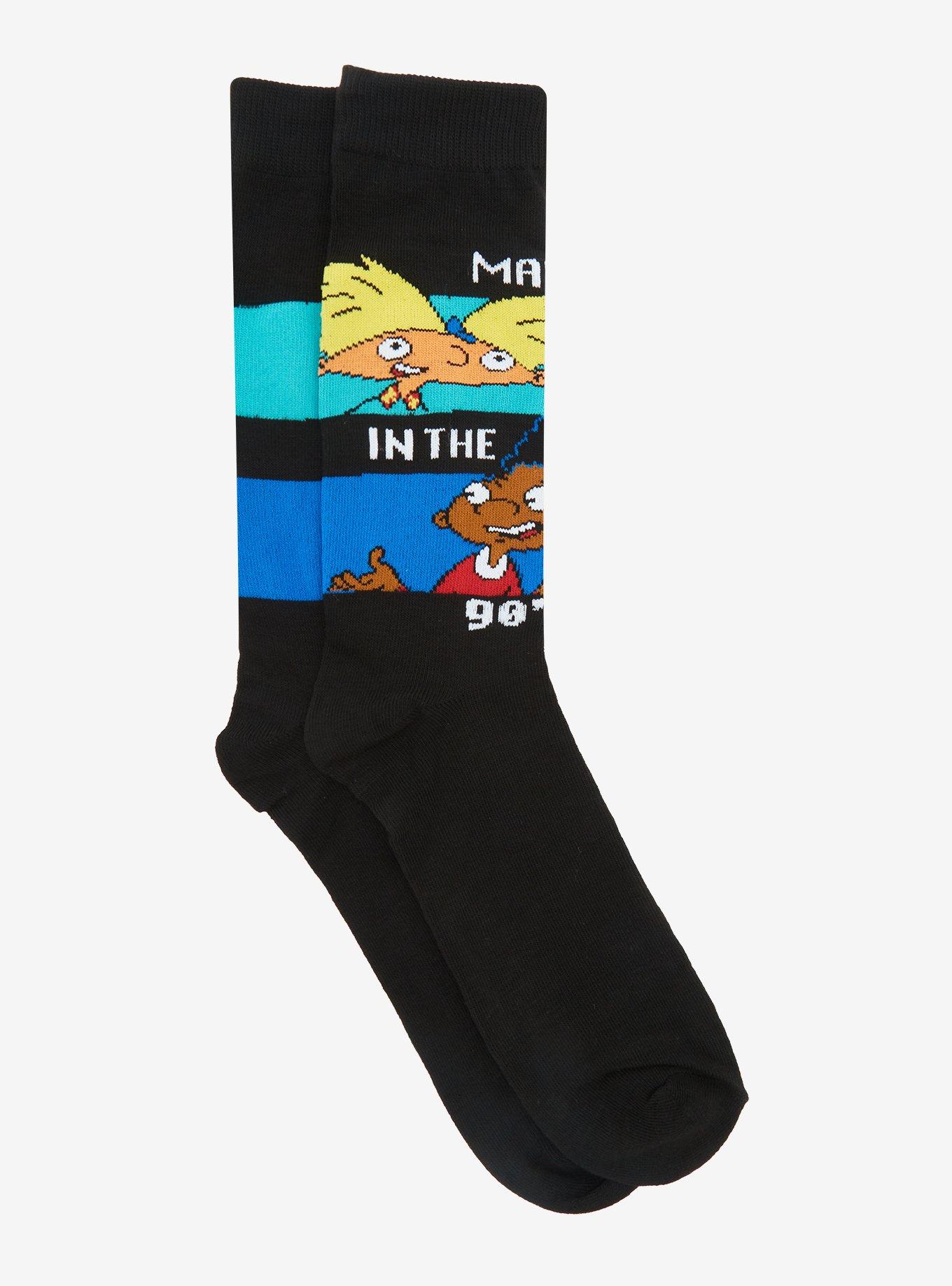 Hey Arnold! Made In The 90's Crew Socks, , hi-res