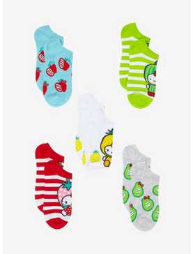 Hello Kitty Fruit No-Show Socks 5 Pair, , hi-res