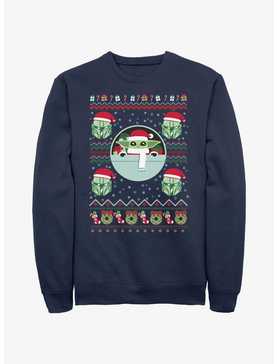 Star Wars The Mandalorian Grogu Ugly Christmas Sweatshirt, , hi-res