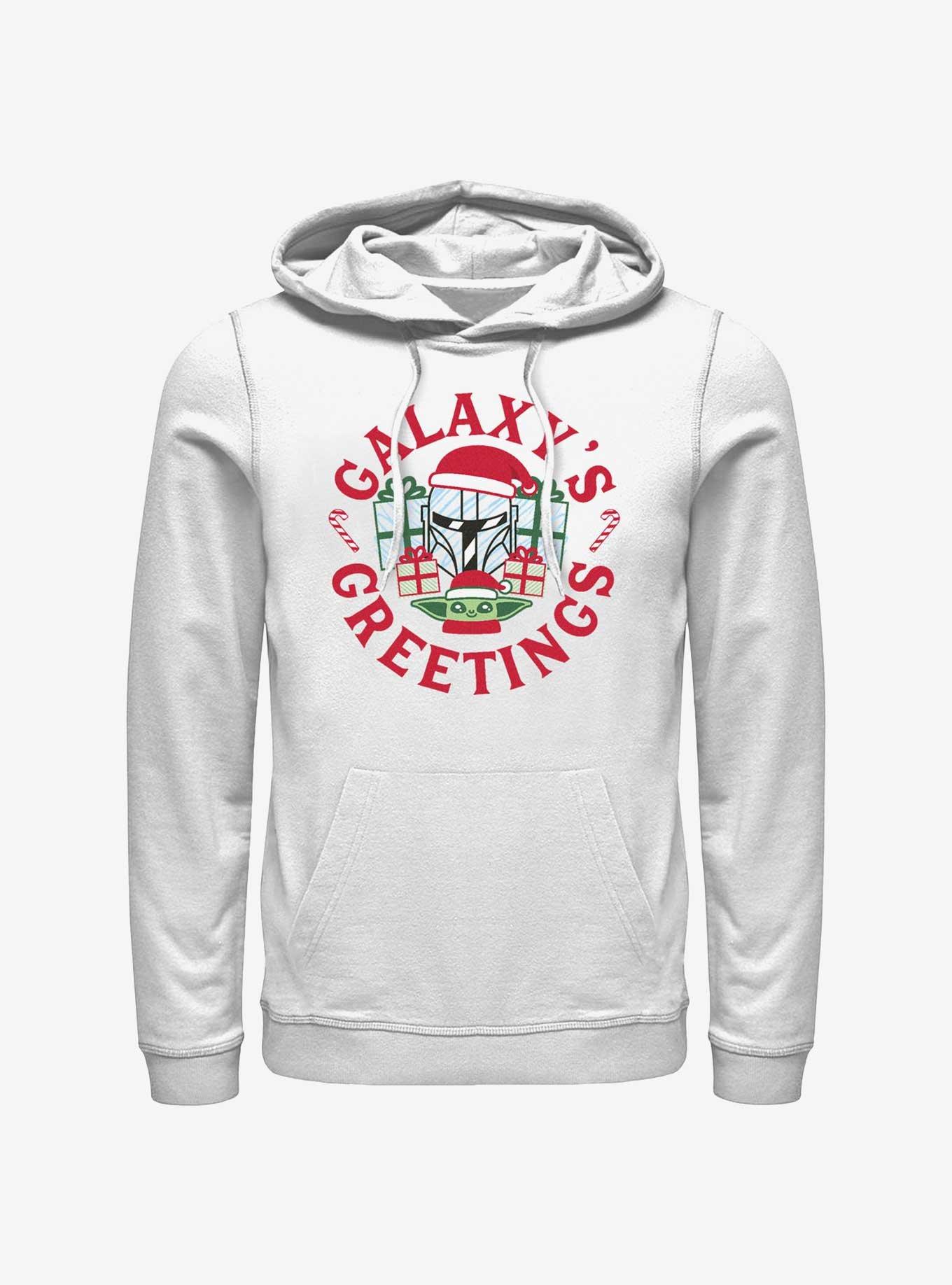 Star Wars The Mandalorian Galaxy's Greetings Stamp Hoodie, , hi-res