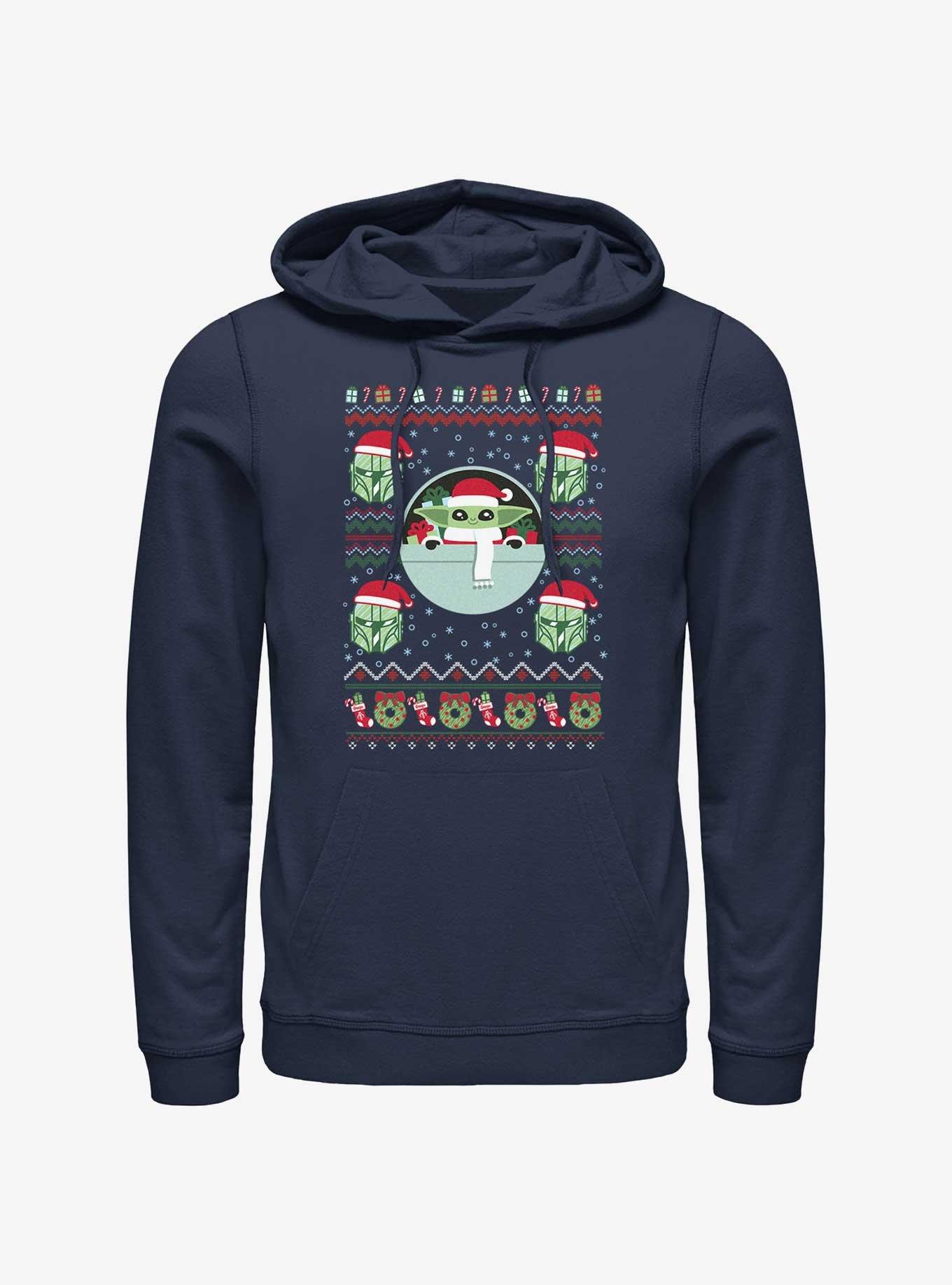 Star Wars The Mandalorian Grogu Ugly Christmas Hoodie
