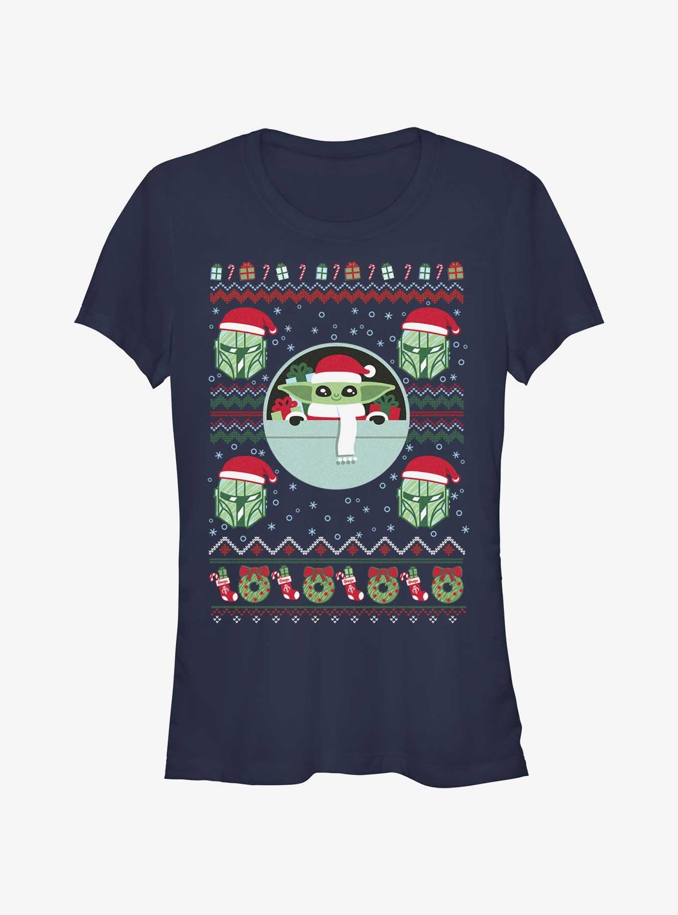 Star Wars The Mandalorian Grogu Ugly Christmas Girls T-Shirt, , hi-res