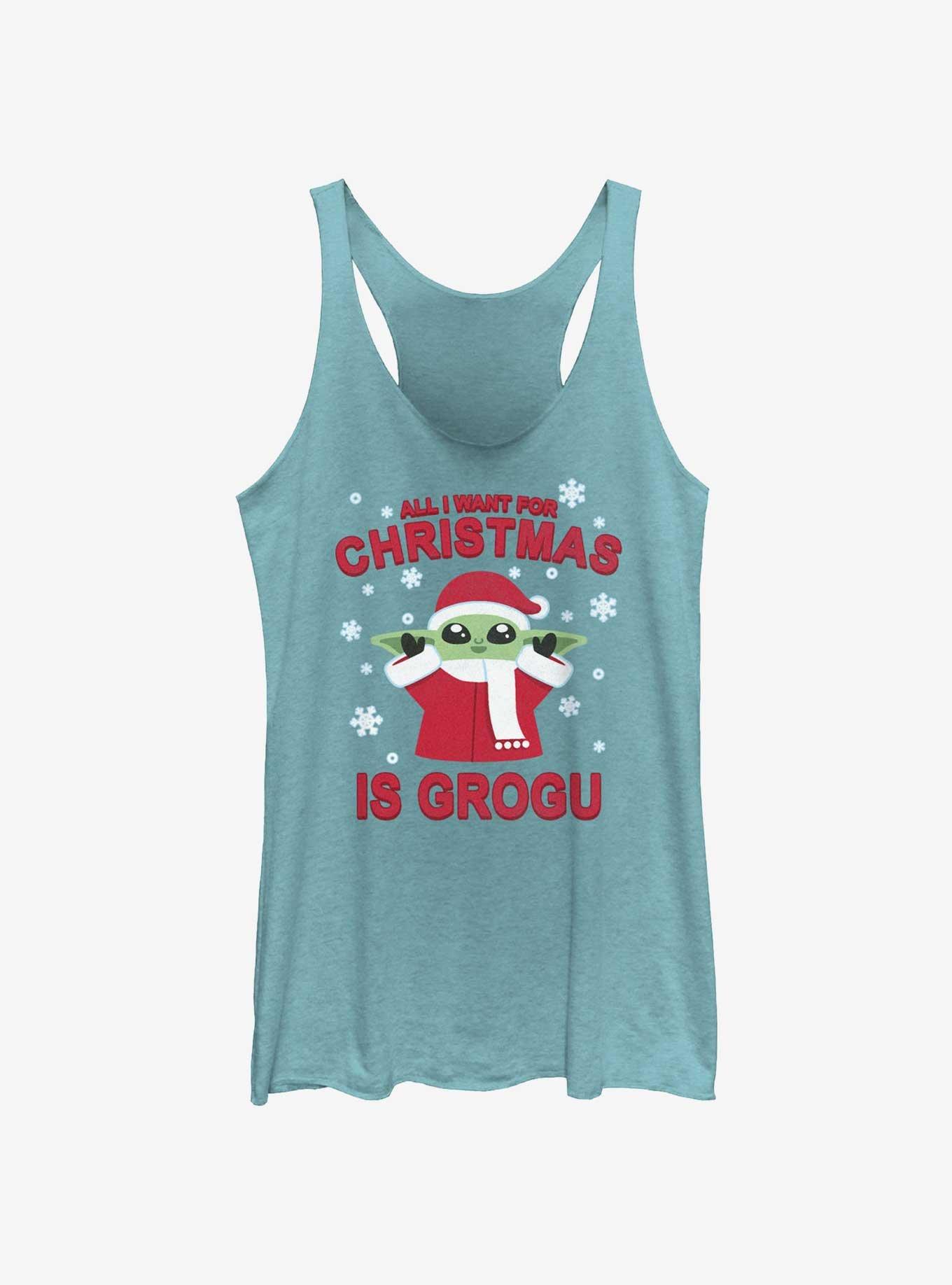 Star Wars The Mandalorian Grogu For Christmas Girls Tank