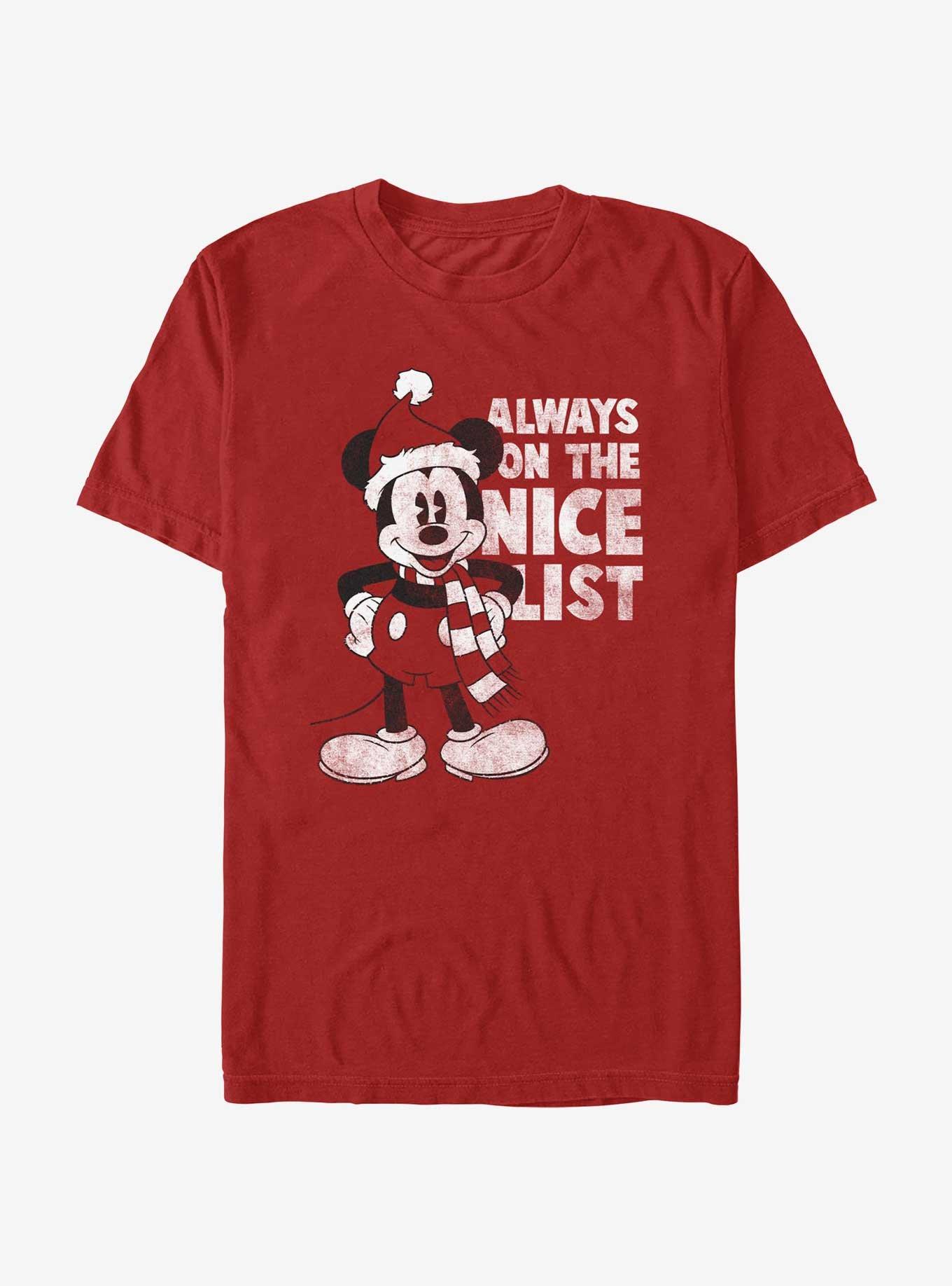 Disney Mickey Mouse Always On The Nice Lise T-Shirt, RED, hi-res