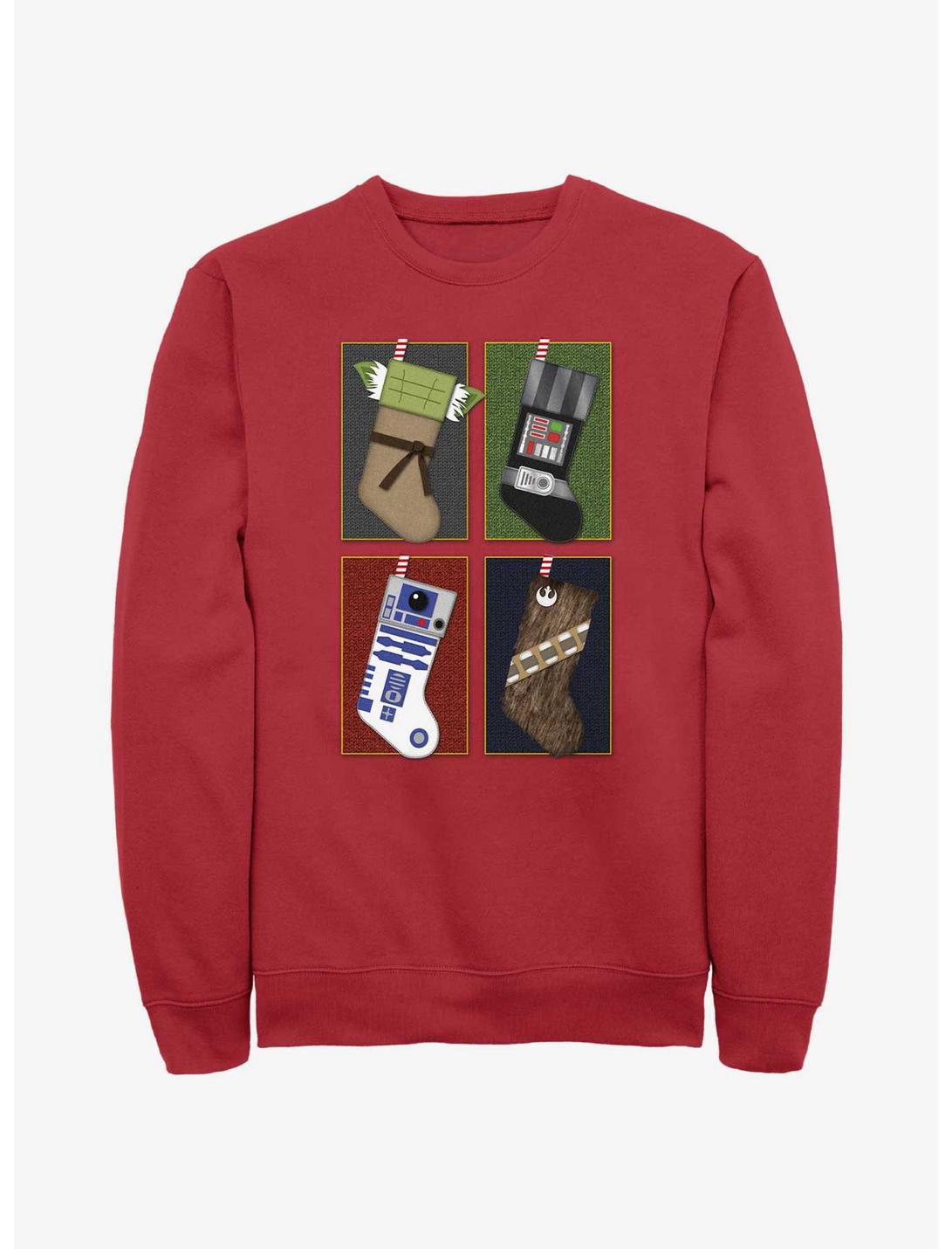 Star Wars Galactic Stockings Sweatshirt, RED, hi-res