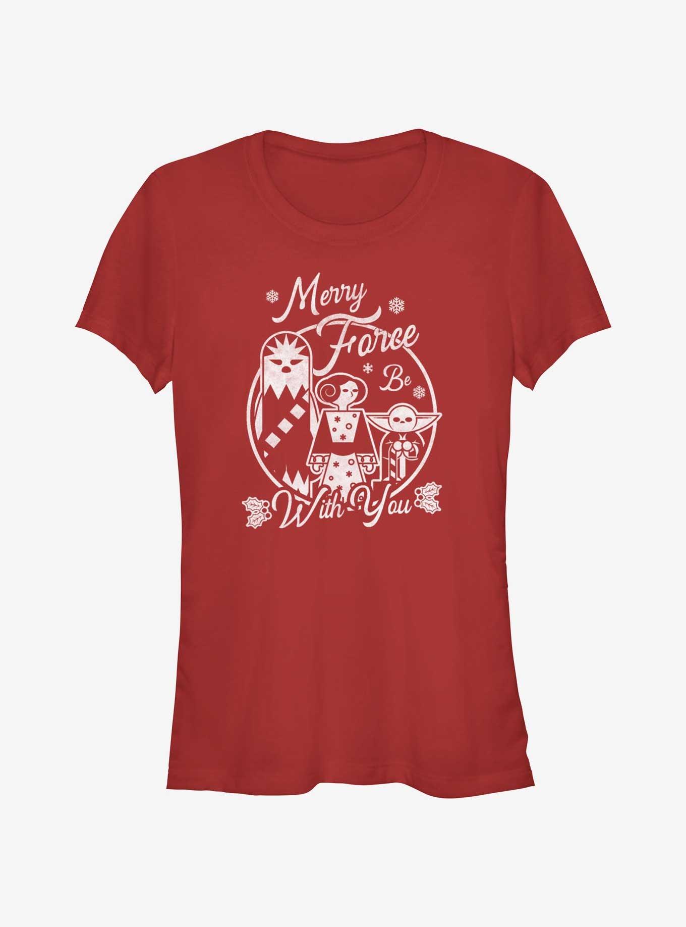 Star Wars Merry Force Be With You Girls T-Shirt, , hi-res