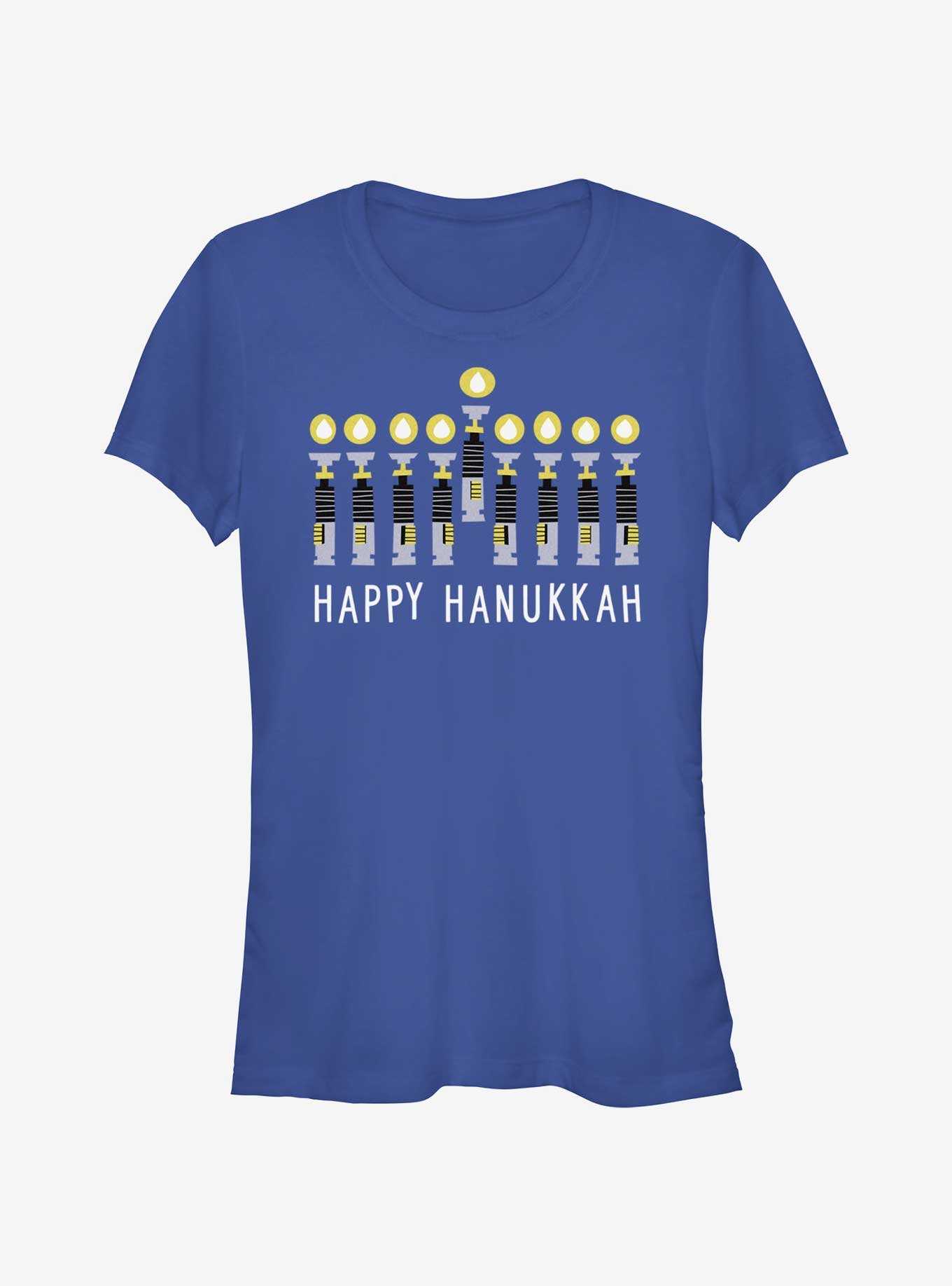 Star Wars Light Saber Hanukkah Girls T-Shirt, , hi-res