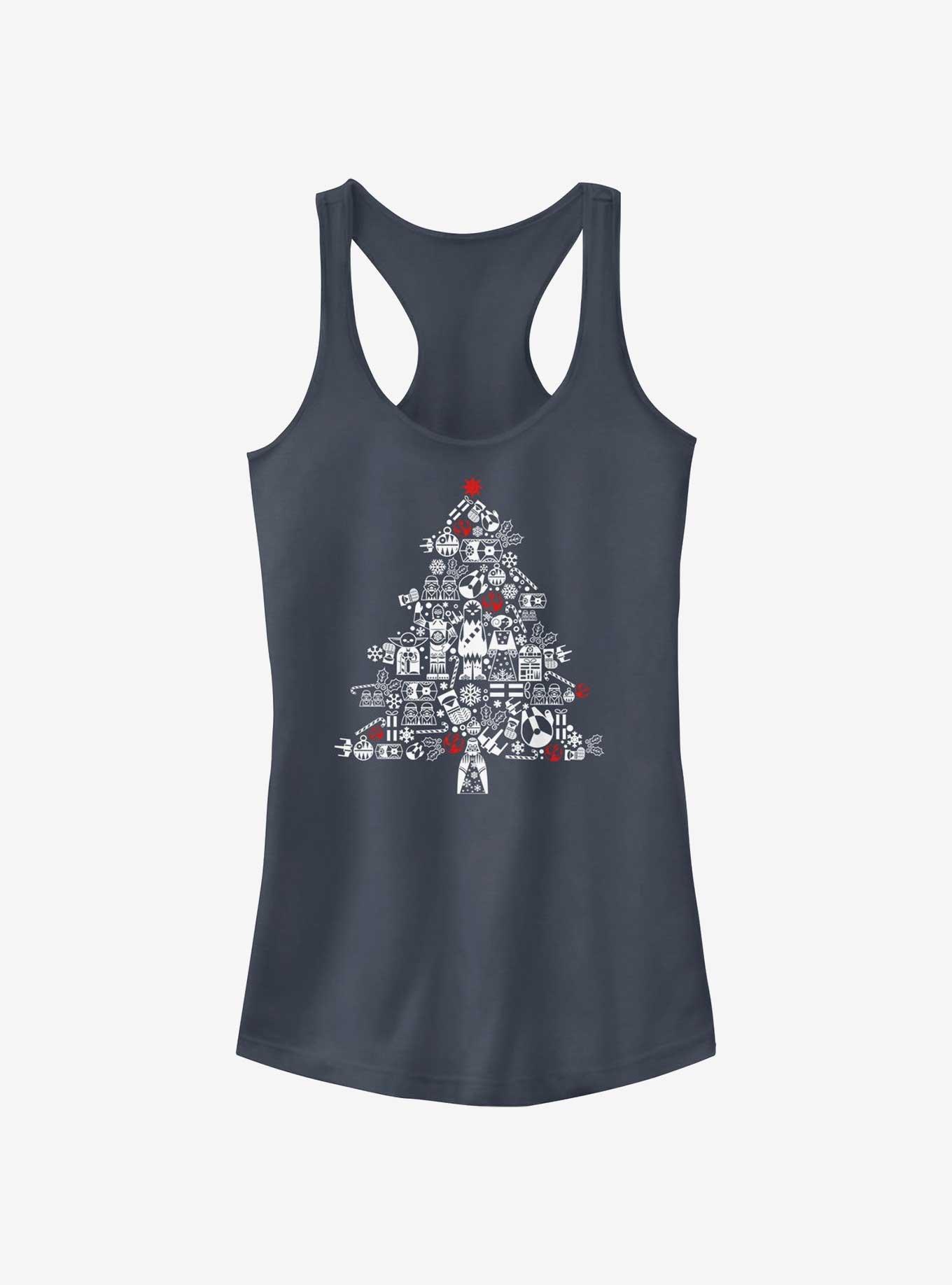 Star Wars Christmas Tree Fill Girls Tank