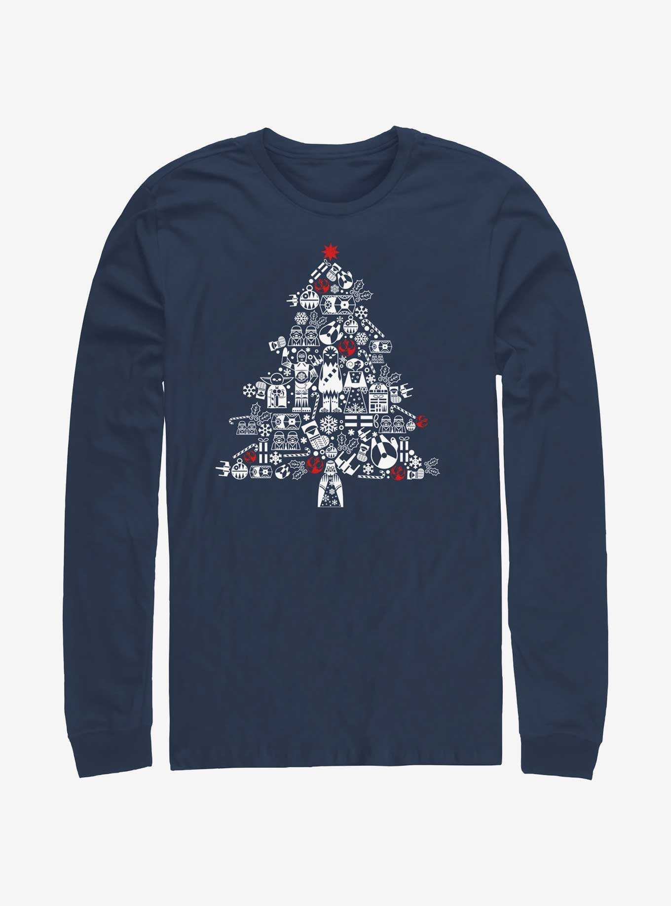 Star Wars Christmas Tree Fill Long-Sleeve T-Shirt, , hi-res