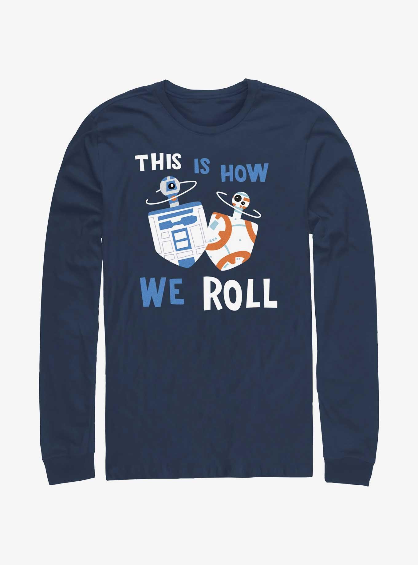 Star Wars Droid Dreidels R2-D2 and BB-8 Long-Sleeve T-Shirt, , hi-res