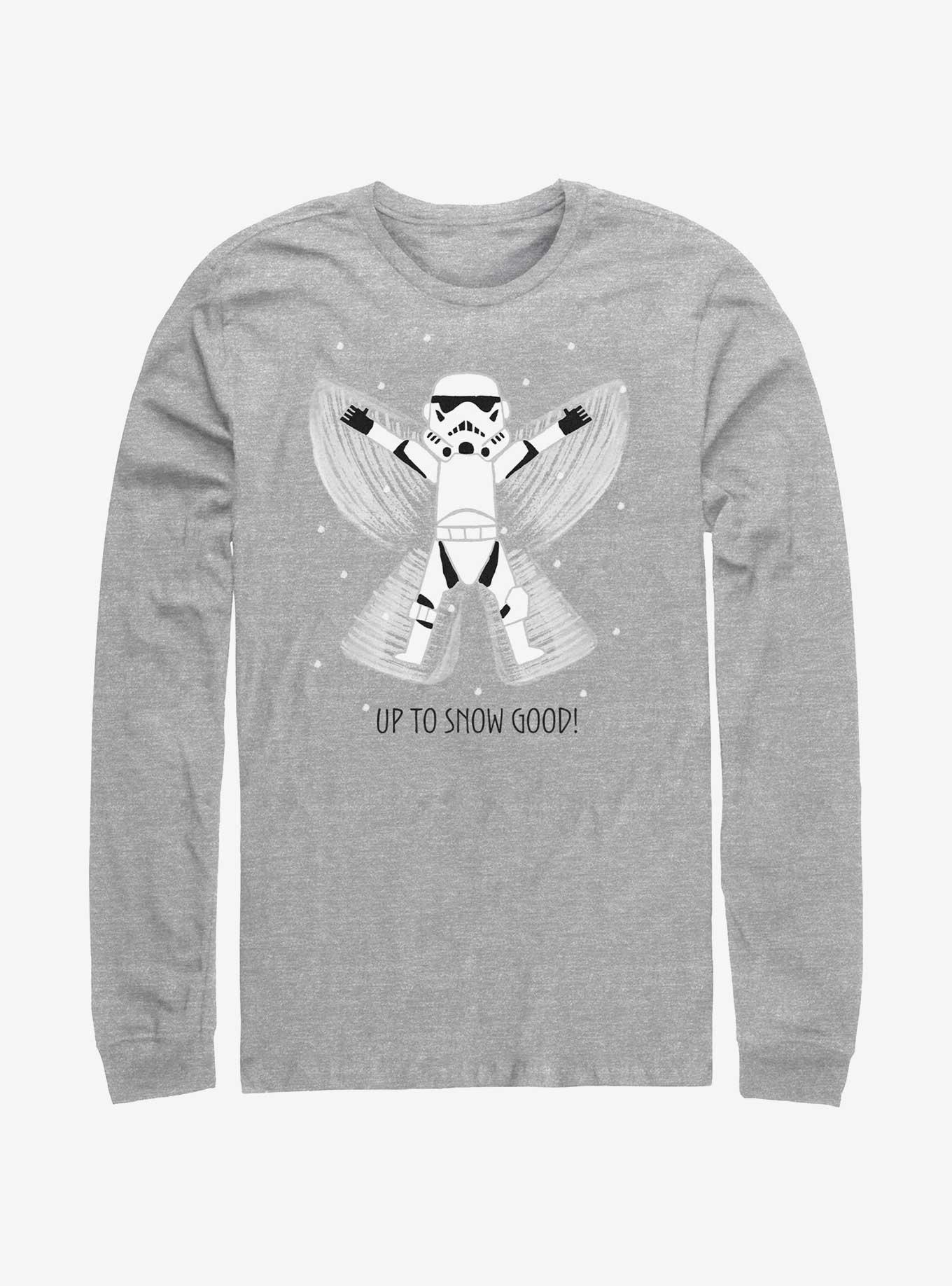 Star Wars Storm Trooper Snow Angel Long-Sleeve T-Shirt, ATH HTR, hi-res