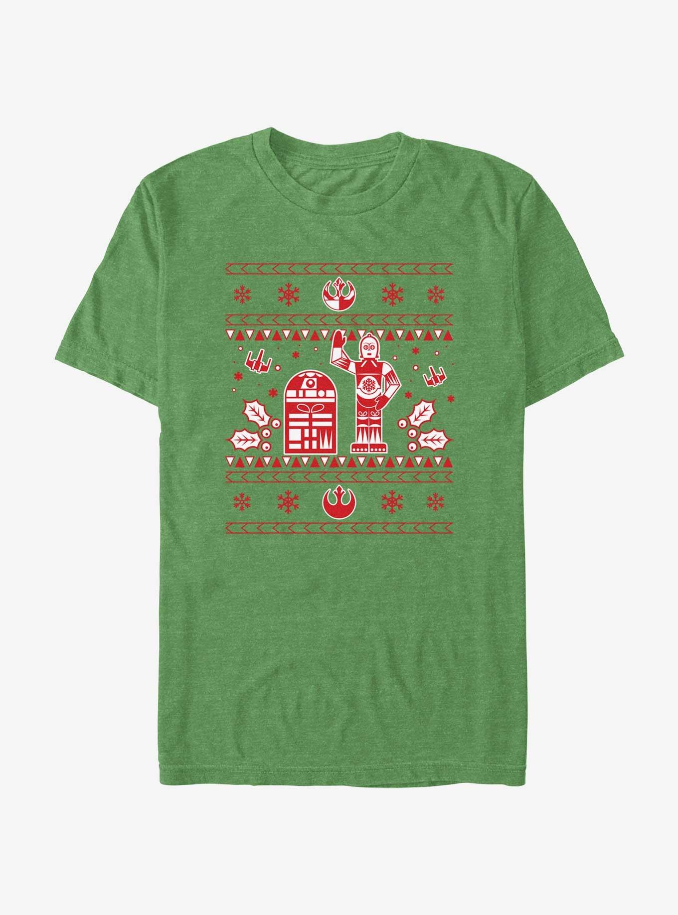 Star Wars Droid Ugly Christmas T-Shirt, KEL HTR, hi-res
