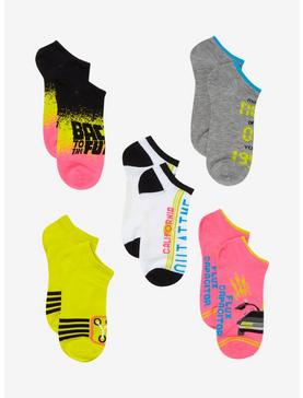 Back To The Future Icons No-Show Socks 5 Pair, , hi-res