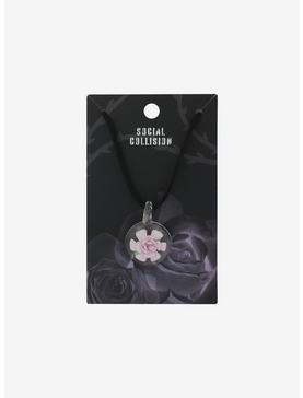 Social Collison Pink Rose Necklace, , hi-res