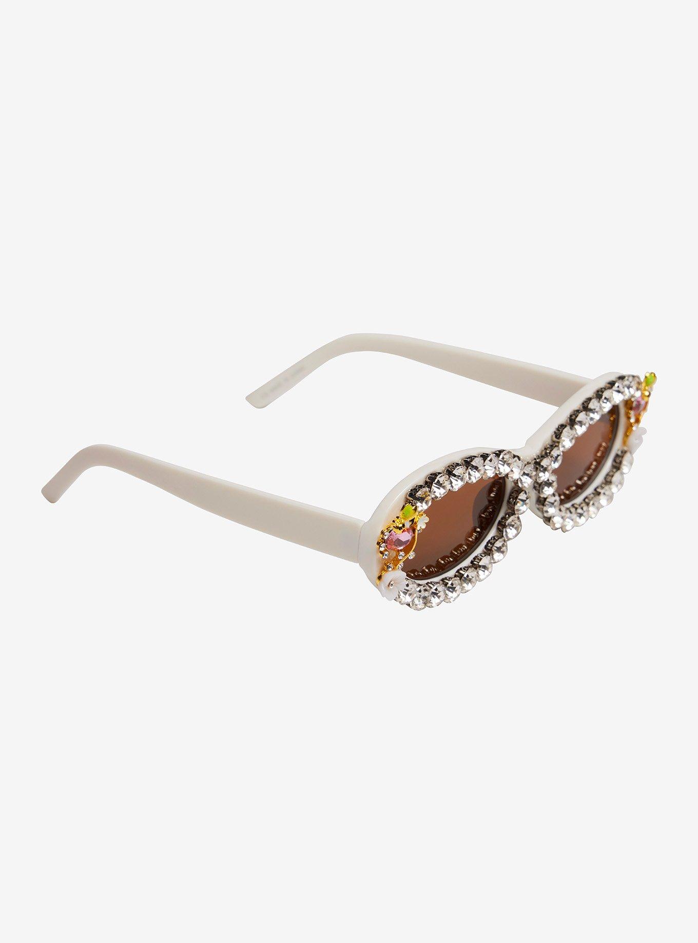 Rhinestone Honeybees Sunglasses, , hi-res