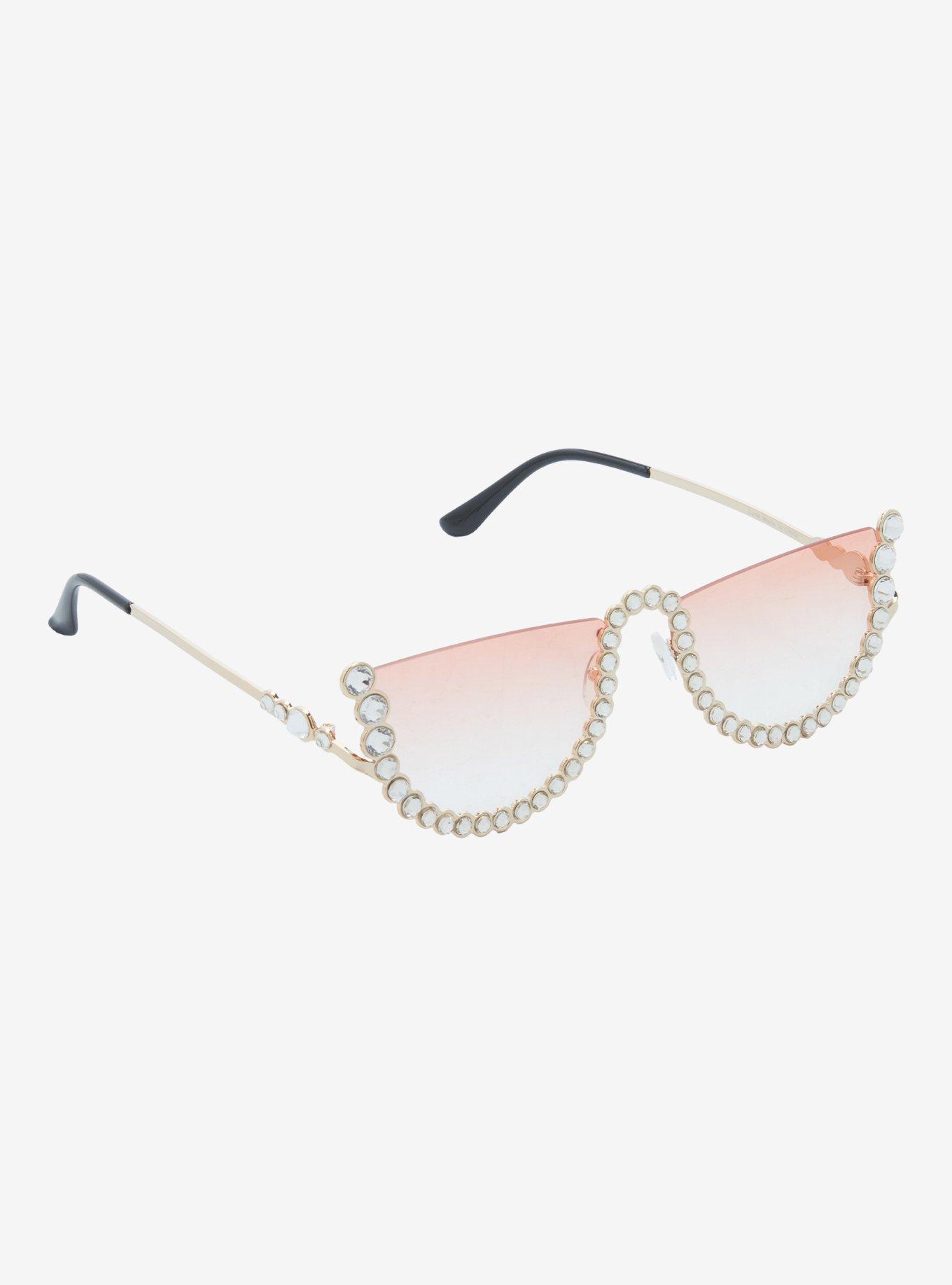 white moon pink sunglasses