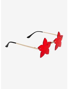 Red Flowers & Hearts Sunglasses, , hi-res