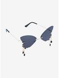 Black Butterfly Gem Drop Sunglasses, , hi-res