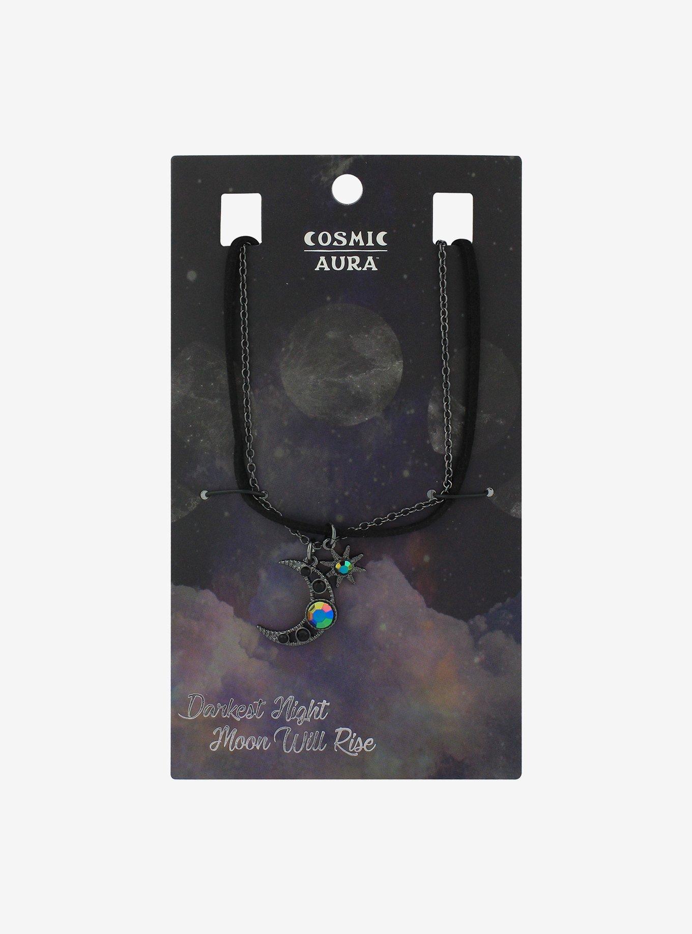 Moon Star Cord Necklace Set
