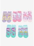 Hello Kitty And Friends Spring Floral No-Show Socks 5 Pair, , hi-res
