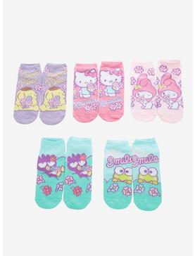 Hello Kitty And Friends Spring Floral No-Show Socks 5 Pair, , hi-res