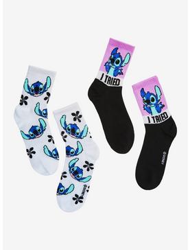 Plus Size Disney Lilo & Stitch I Tried Crew Socks 2 Pair, , hi-res