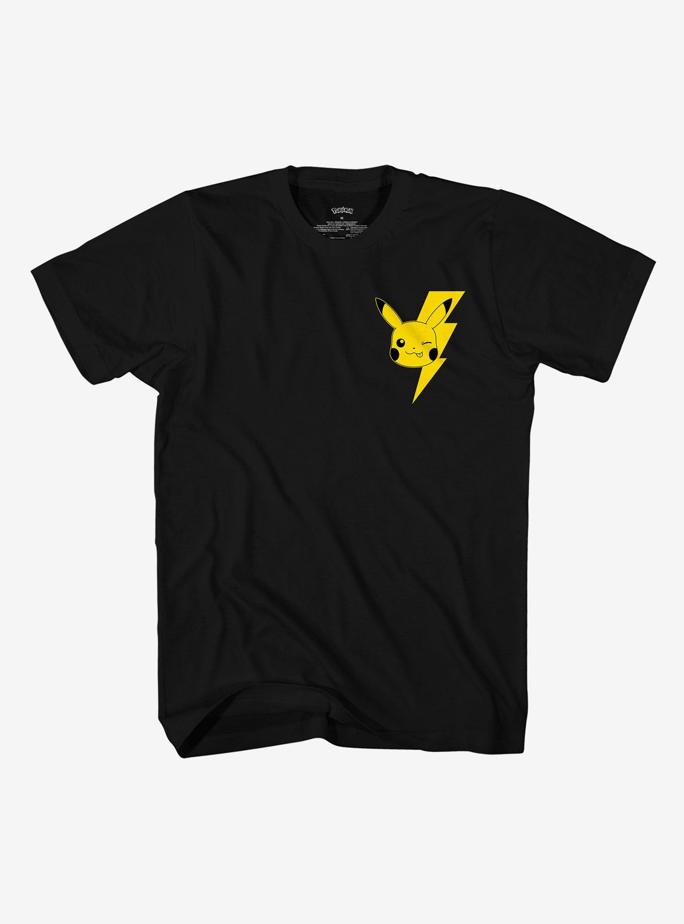 Pokemon Pikachu Lightning T-Shirt, BLACK, hi-res