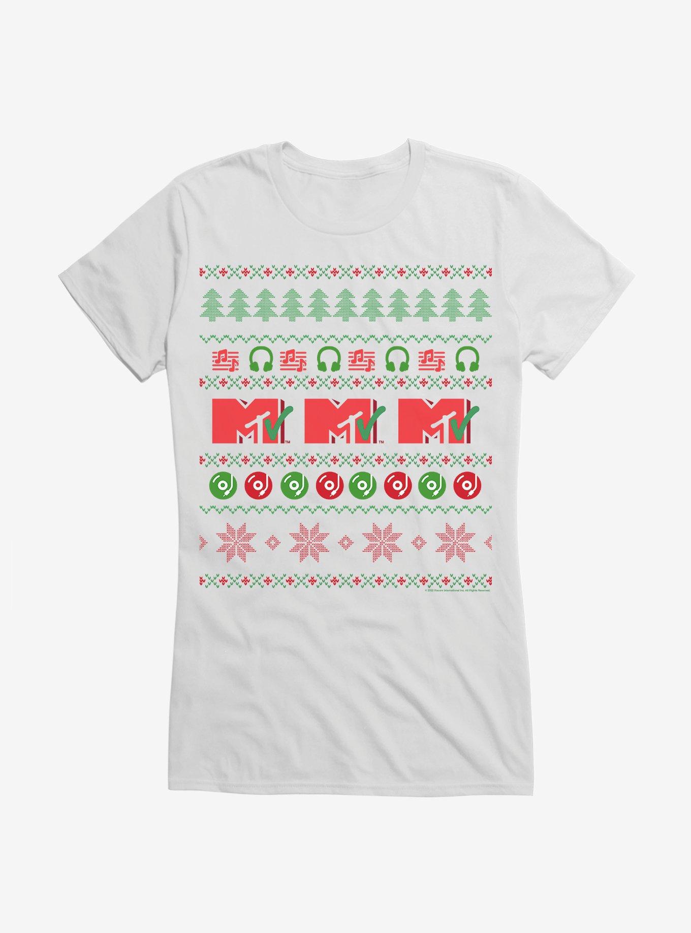 MTV Ugly Christmas Sweater Girls T-Shirt