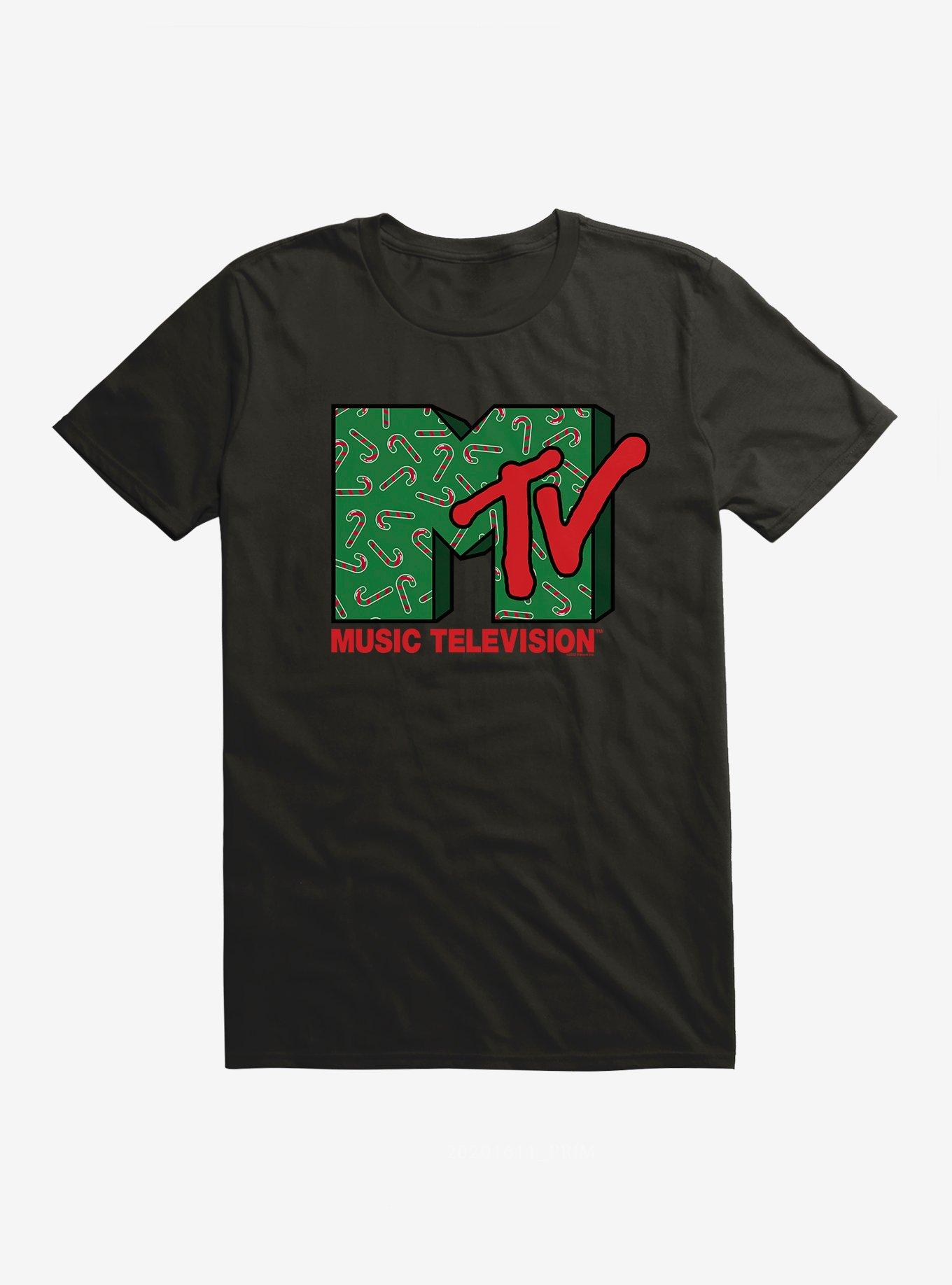 MTV Candy Canes T-Shirt, BLACK, hi-res
