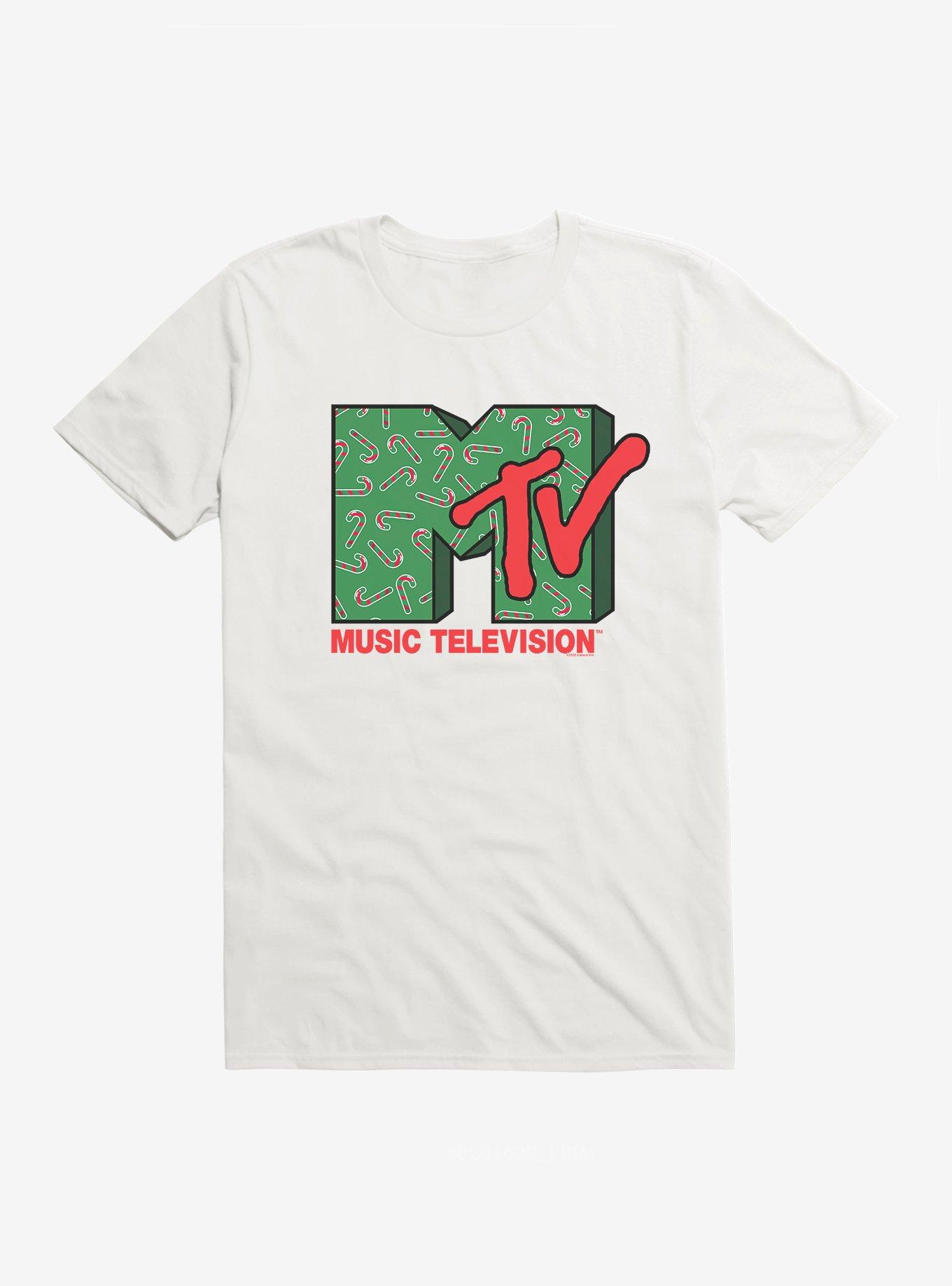 MTV Candy Canes T-Shirt, WHITE, hi-res